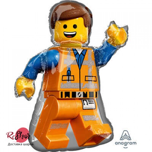 Шар фигура LEGO человечек Эммет, 81см